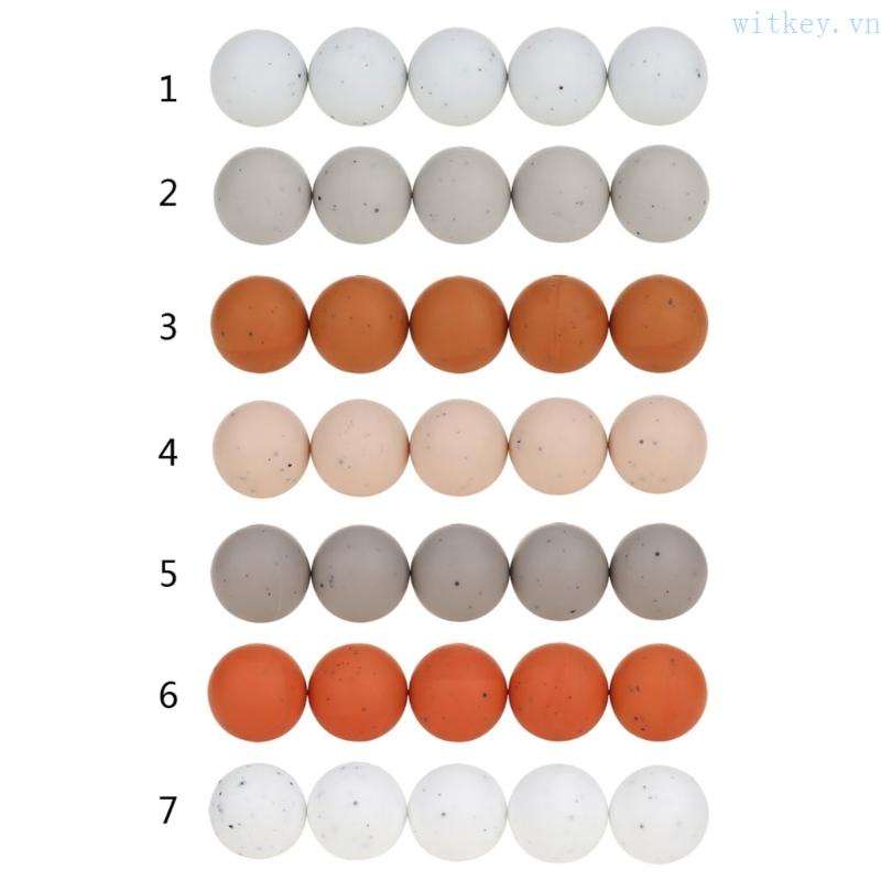 Bộ 20 Hạt Xâu 7 Màu Dùng Làm Đồ Chơi Giảm Căng Thẳng DIY