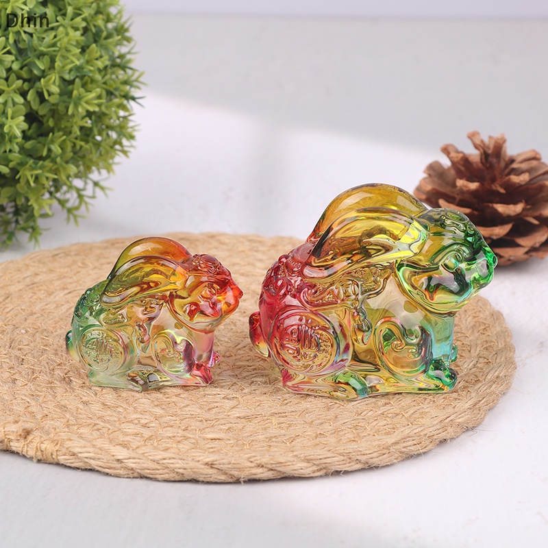 Chú Thỏ Nhỏ Bằng Thủy Tinh Dễ Thương Dùng Trang Trí