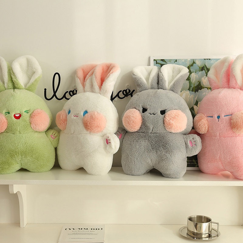 Thỏ Nhồi Bông Thiết Kế Mới Đáng Yêu