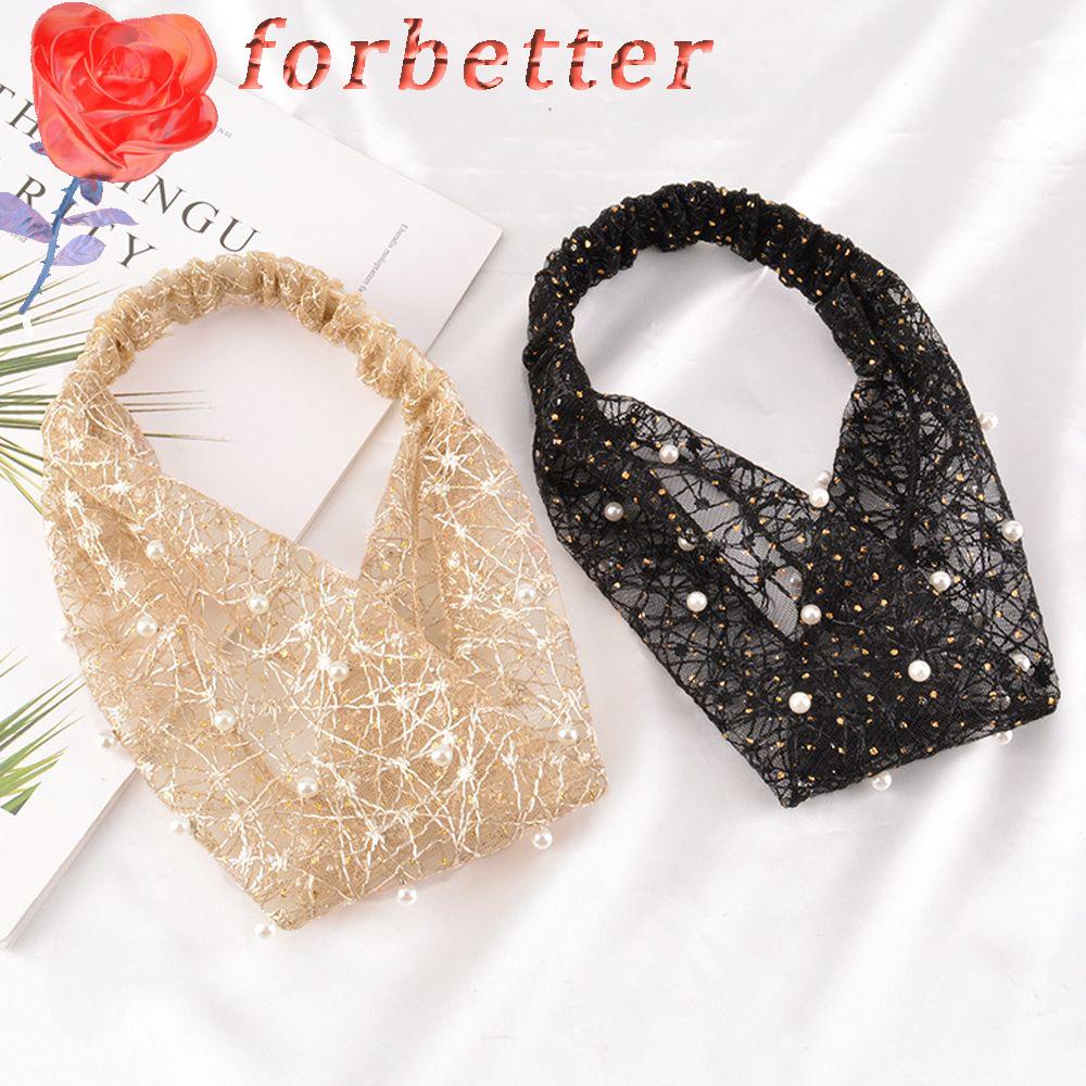 Băng Đô Vải Ren Bản Rộng Rửa Mặt Thời Trang Nữ