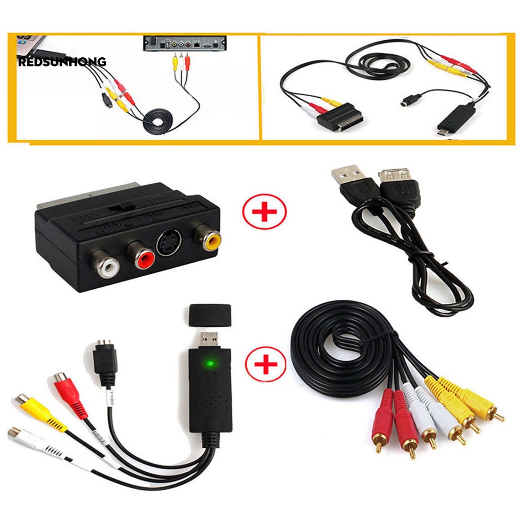 Bộ ChuyểN ĐổI Âm Thanh / Video VHS Sang DVD HDD, USB 2.0 RH.B RCA