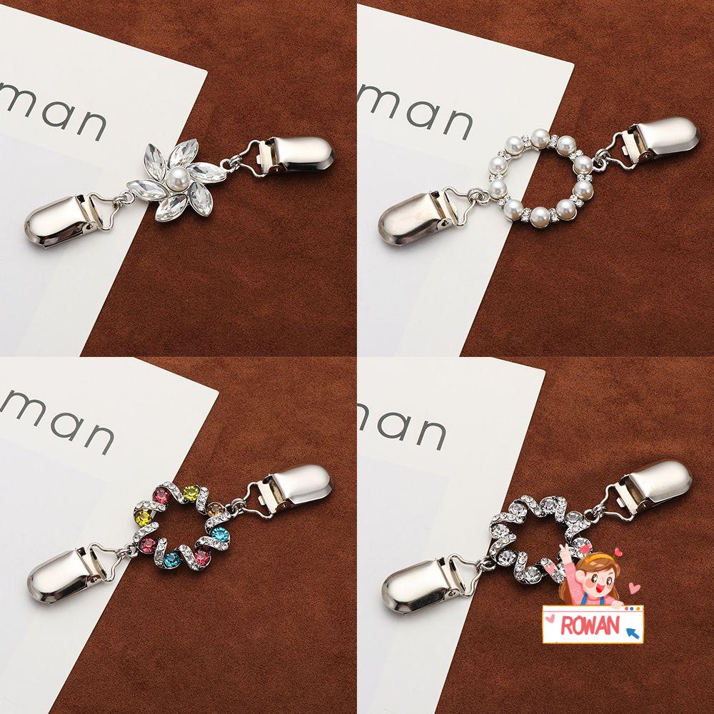 Kẹp Vịt Phong Cách Vintage Xinh Xắn|Ghim Cài Cổ Áo Đính Đá Lấp Lánh