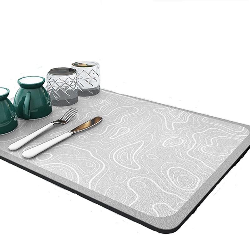 Thảm Cao Su Ráo Nước Siêu Thấm Hút Lót Chén Dĩa Nhà Bếp