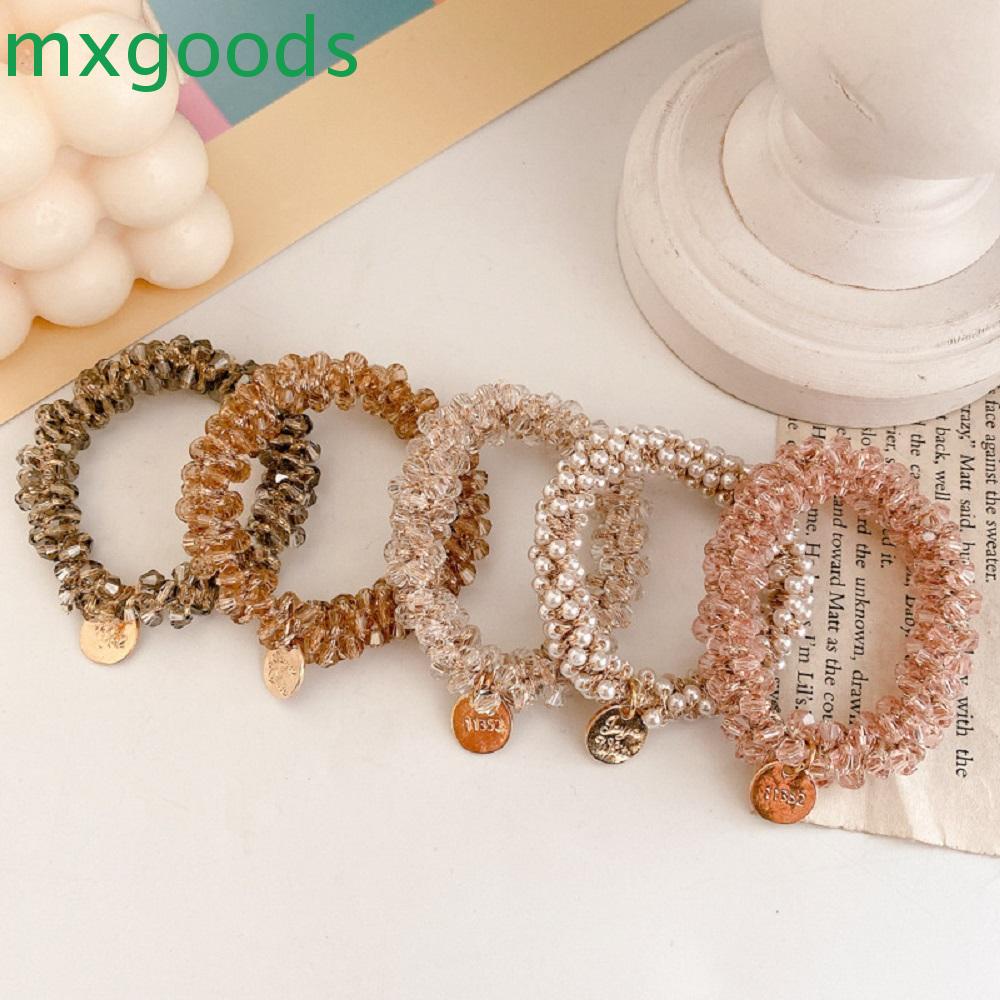 Dây Buộc Tóc Bằng Cao Su Thời Trang Cho Nữ|Chuỗi Hạt Đeo Tay Xinh Xắn Cho Bé Gái|Băng Đô Cài Tóc Bằng Vải Nhung Thời Trang