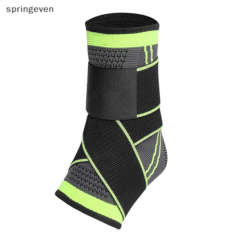 1 Đai Quấn Bảo Vệ Mắt Cá Chân Bằng Nylon Dệt Kim Thoáng Khí Chống Bong Gân Có Thể Điều Chỉnh Được