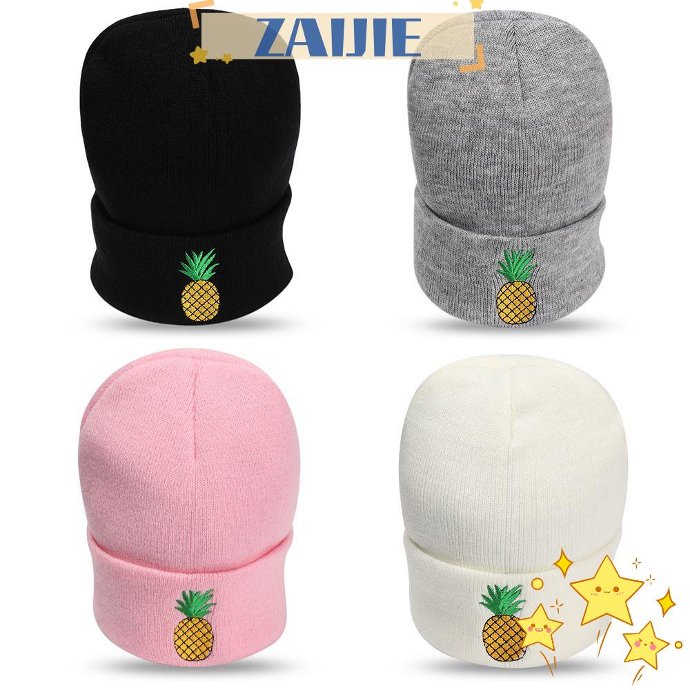 Zaijie Mũ Dệt Kim 24 Phong Cách Hip Hop Ấm Áp Thời Trang Mùa Đông