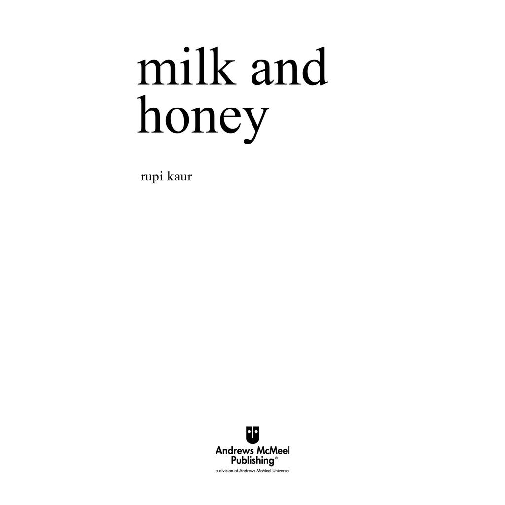 Sách Milk and Honey
