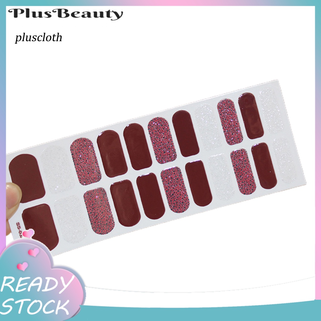 Bộ 22 Miếng Dán Móng Tay Mini Tự Dính Lấp Lánh Thời Trang Cho Salon