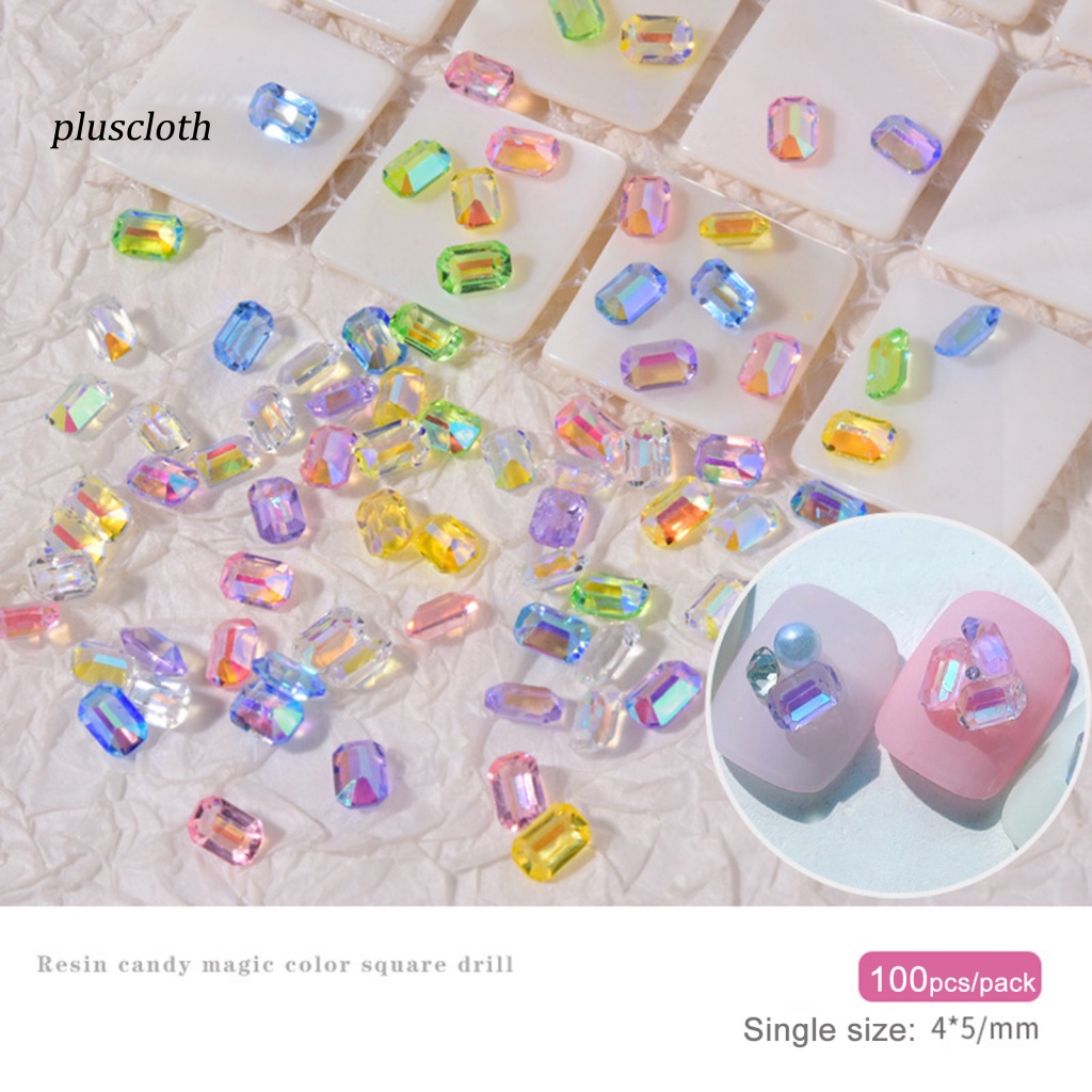 Set 100 Hạt Đá 3D Trang Trí Móng Tay Sau Lưng