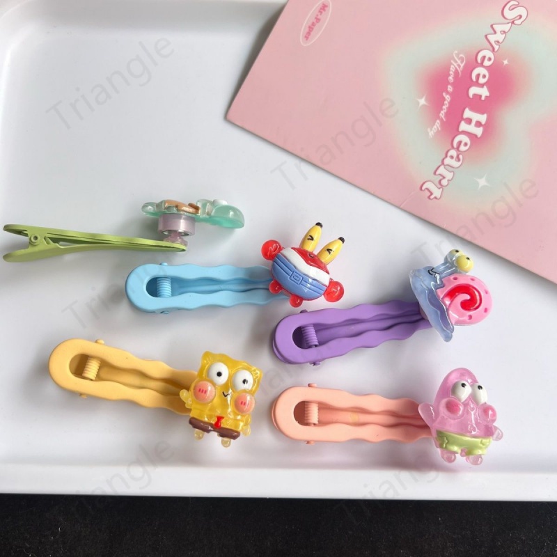 Kẹp Tóc Hình Bọt Biển Vuông Dễ Thương Thời Trang Mùa Hè Cho Nữ