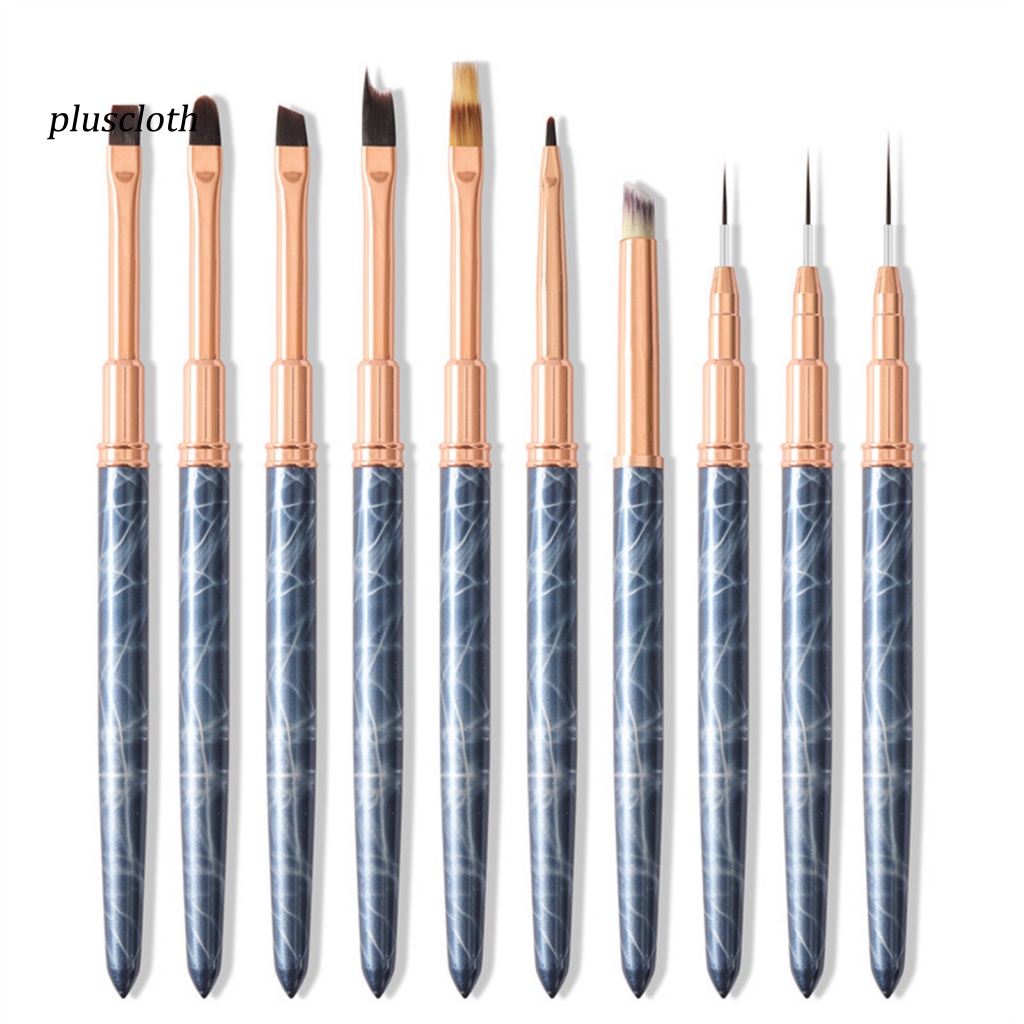 &lt; Pluscloth &gt; Bút Vẽ Trang Trí Móng Nghệ Thuật Bằng Kim Loại Dễ Dàng Cài Đặt Thích Hợp Làm Quà