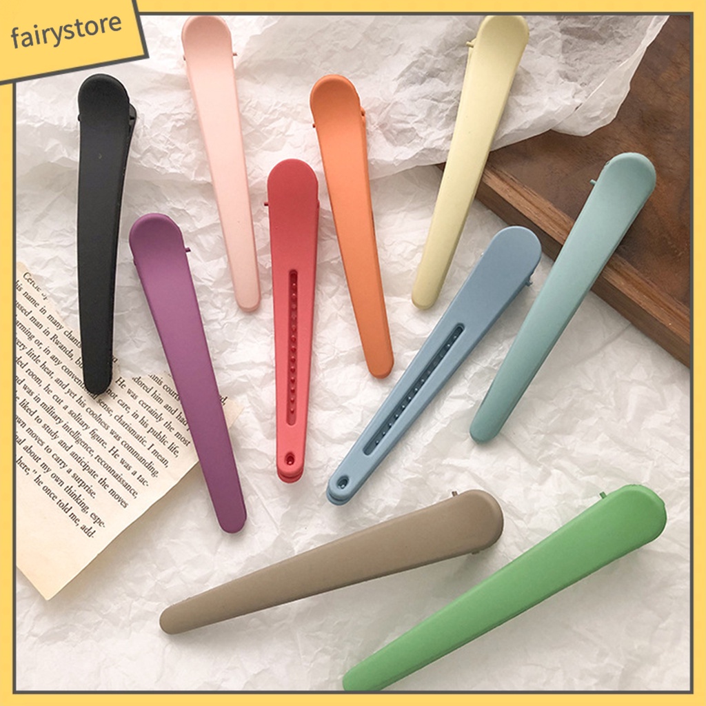 Kẹp Tạo Kiểu Tóc Màu Trơn Chống Trượt Gọn Nhẹ