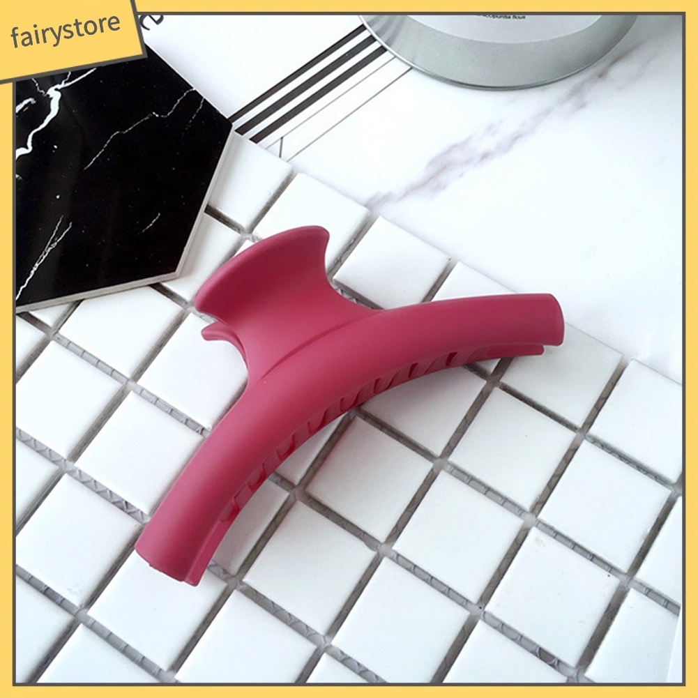 1 Kẹp Tóc Càng Cua Màu Trơn Cỡ Lớn Thời Trang Cho Nữ