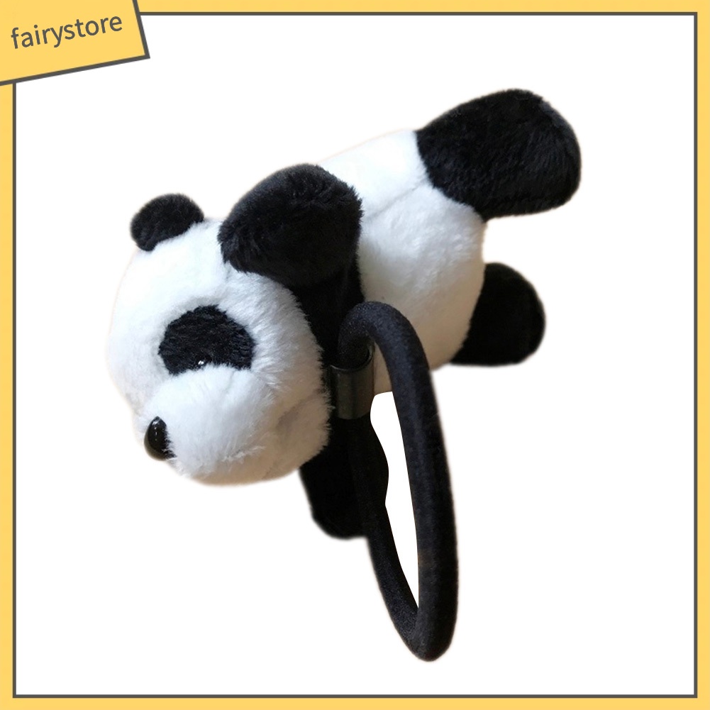 Băng Đô Cài Tóc Co Giãn Hình Gấu Trúc Hoạt Hình Đáng Yêu Cho Nữ