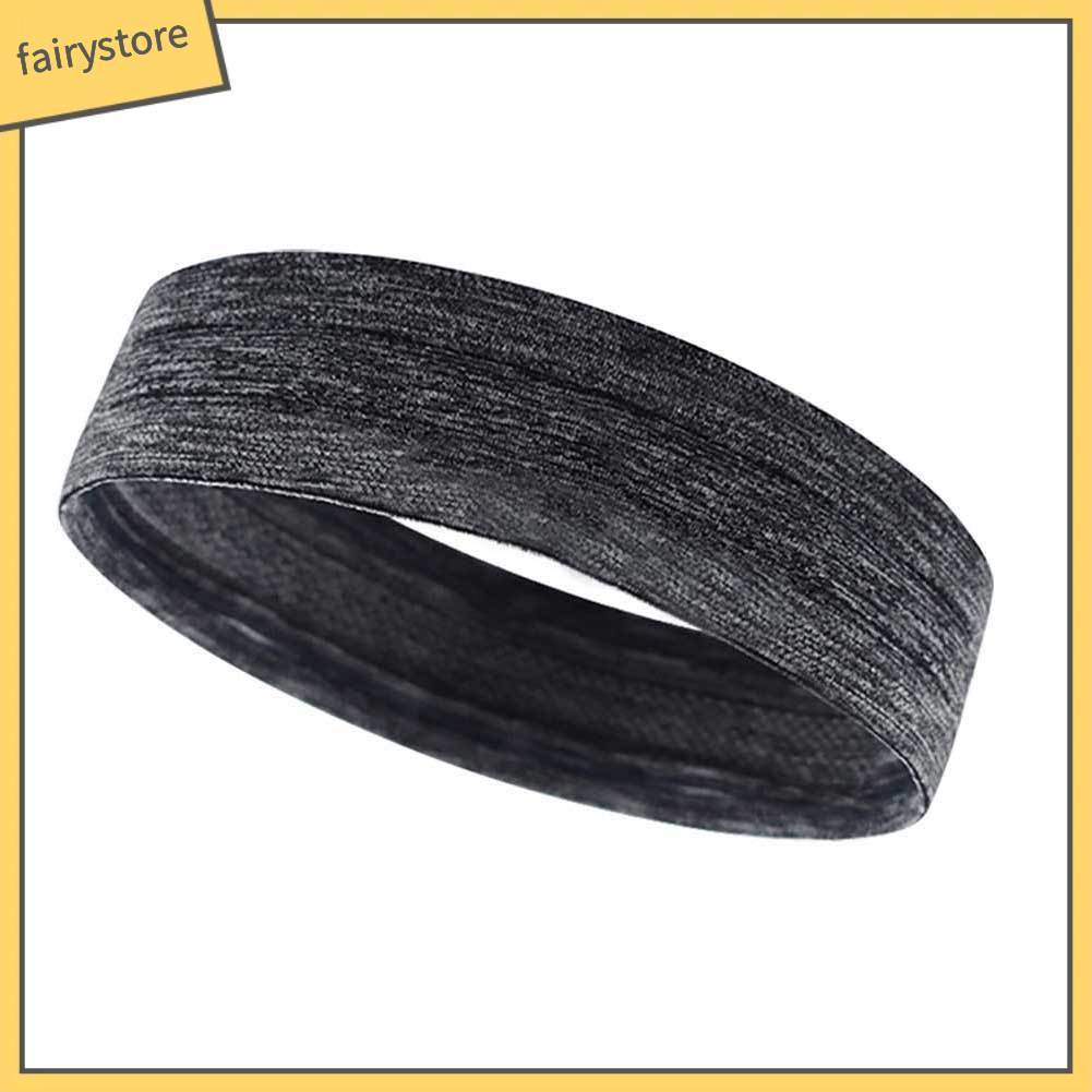 Băng Đô Unisex Co Giãn Chống Trượt Chống Mồ Hôi Màu Trơn Dùng Khi Tập Yoga Chạy Bộ