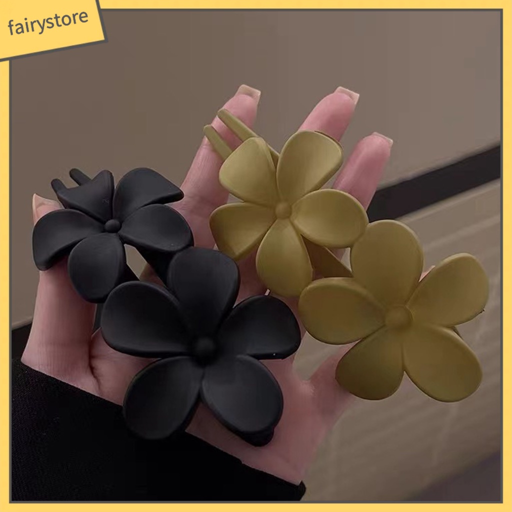 Kẹp Tóc Càng Cua Màu Trơn Chống Trượt Chống Rơi Thanh Lịch