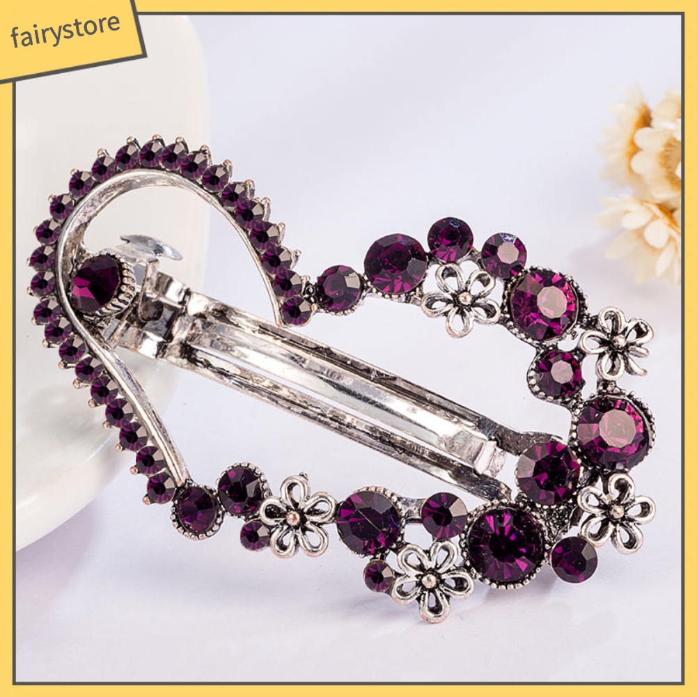 Kẹp TóC HìNh Sao BiểN / TráI Tim ĐíNh Kim Cương Giả ThờI Trang Cho Nữ