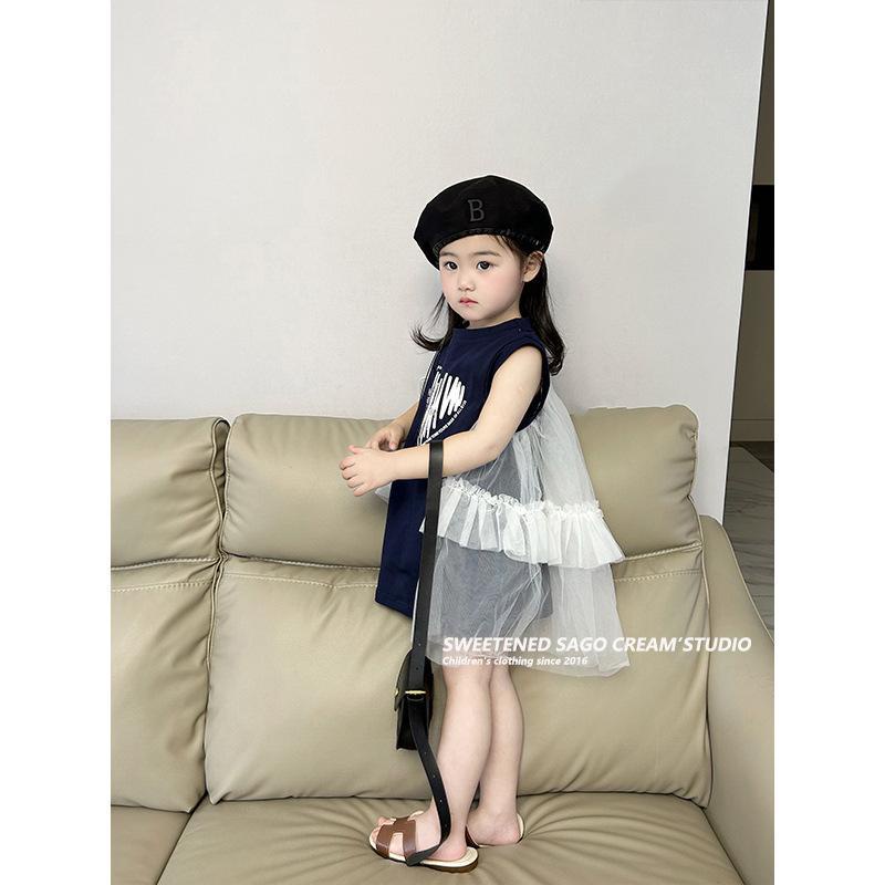 Đầm Không Tay Thời Trang Mùa Hè Xinh Xắn Dành Cho Bé Gái