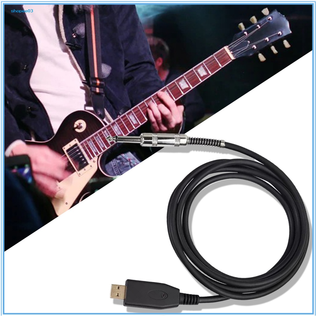 Dây Cáp Âm Thanh AUX Chống Nhiễu Âm Thanh Trung Thực Cao USB Sang 6.35mm Cho Đàn Guitar / Laptop