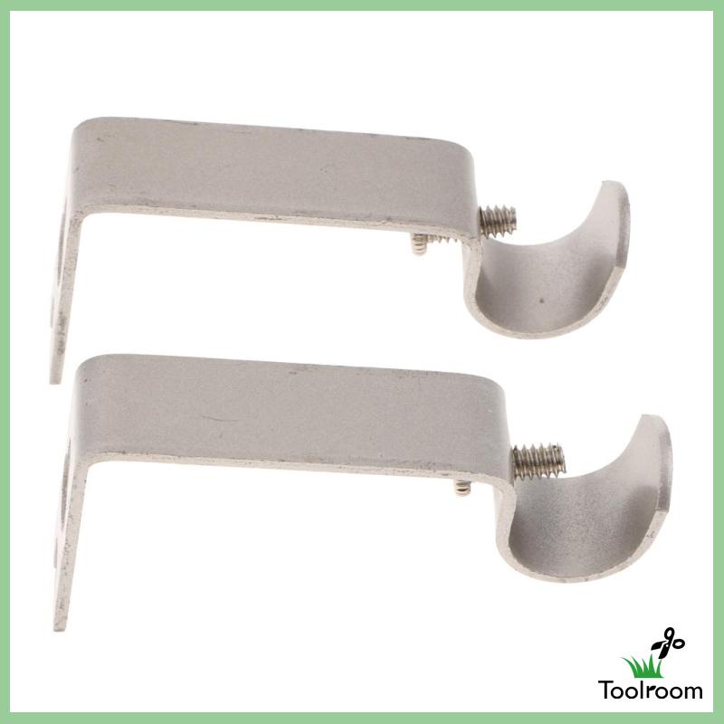 Bộ 2 Giá Đỡ Thanh Treo Rèm Cửa Bằng Kim Loại Tiện Dụng