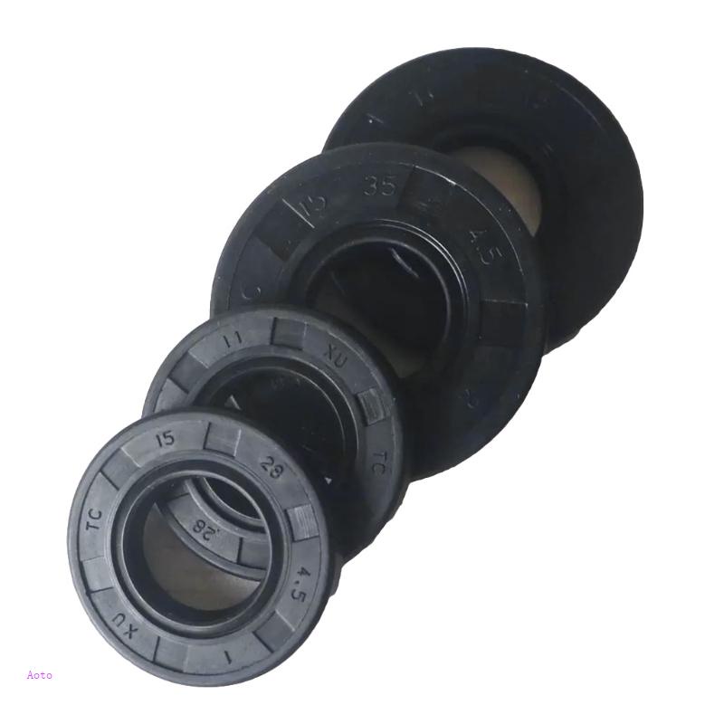 Aoto NBR Trục Dầu TC Nitrile Che Phủ Đôi Môi Với Lò Xo Nhựa