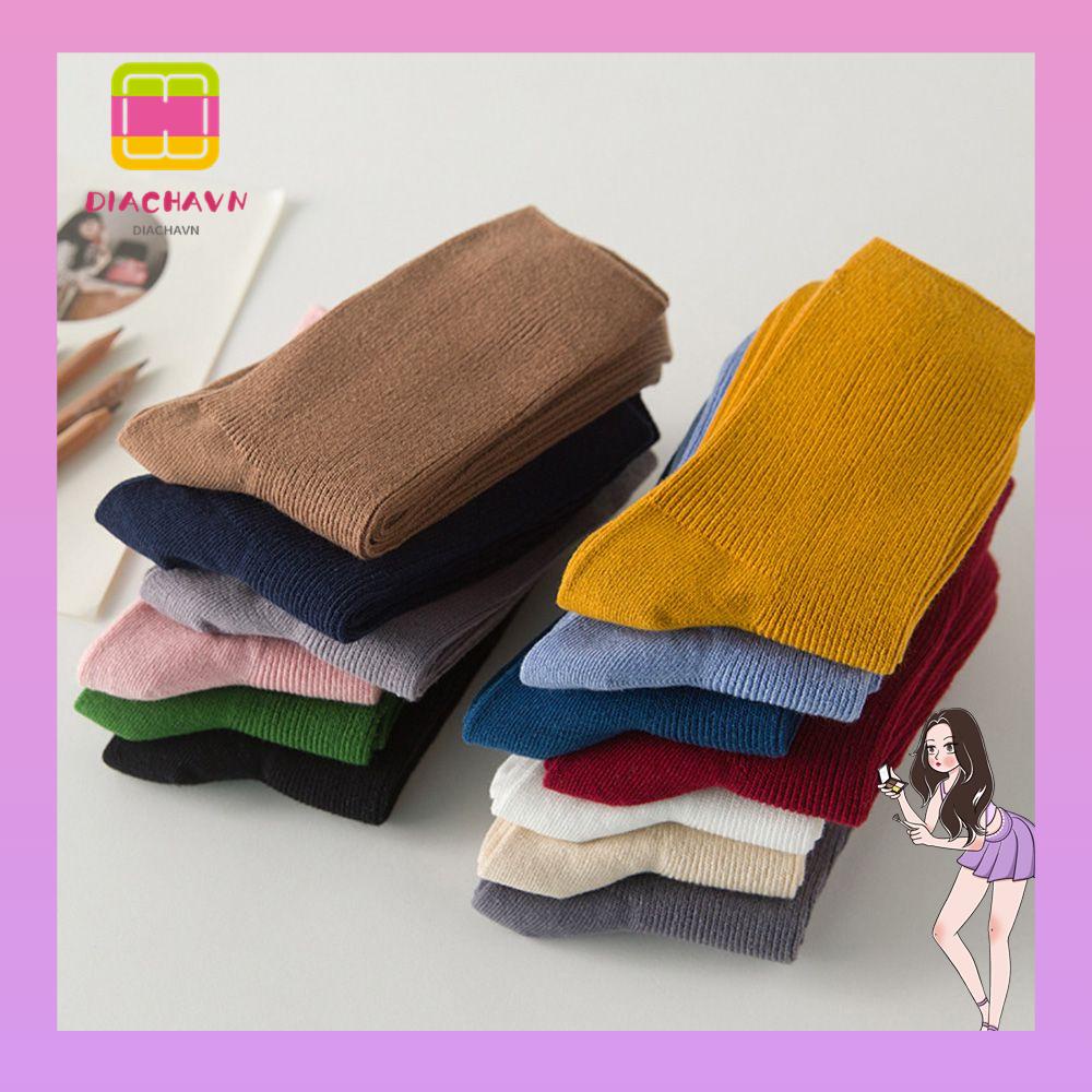 1 Đôi Tất Cotton Mềm Mại Giữ Ấm Mùa Đông Thời Trang