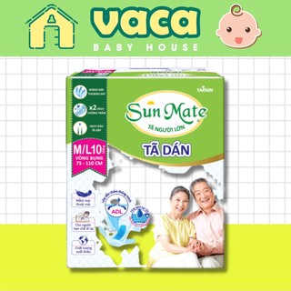 (HCM-MẪU MỚI) TÃ DÁN NGƯỜI GIÀ SUNMATE SIZE M/L10 (L10) MIẾNG