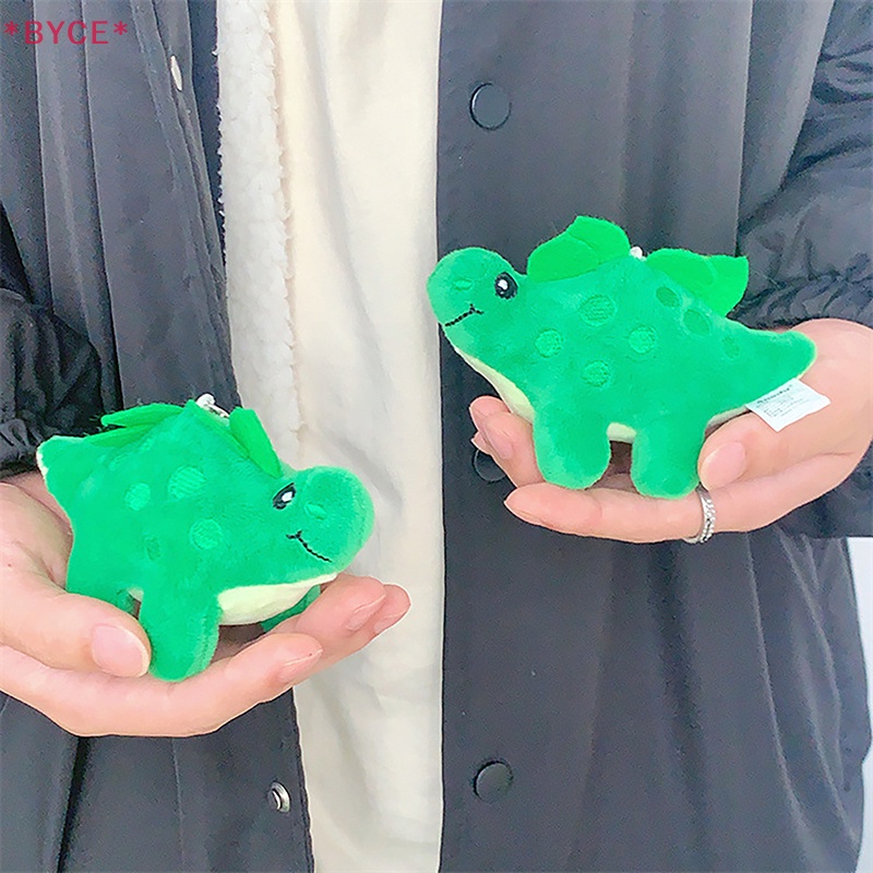 Móc Khóa Khủng Long Nhồi Bông 12cm Màu Xanh Lá Dễ Thương Mới