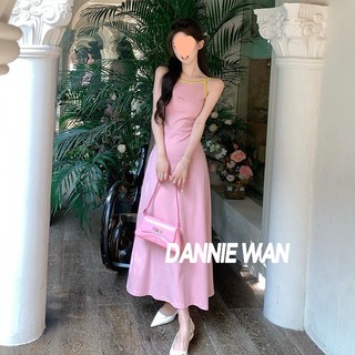 DannieWan váy Đầm váy đi biển nữ xinh bánh bèo A22M1OK