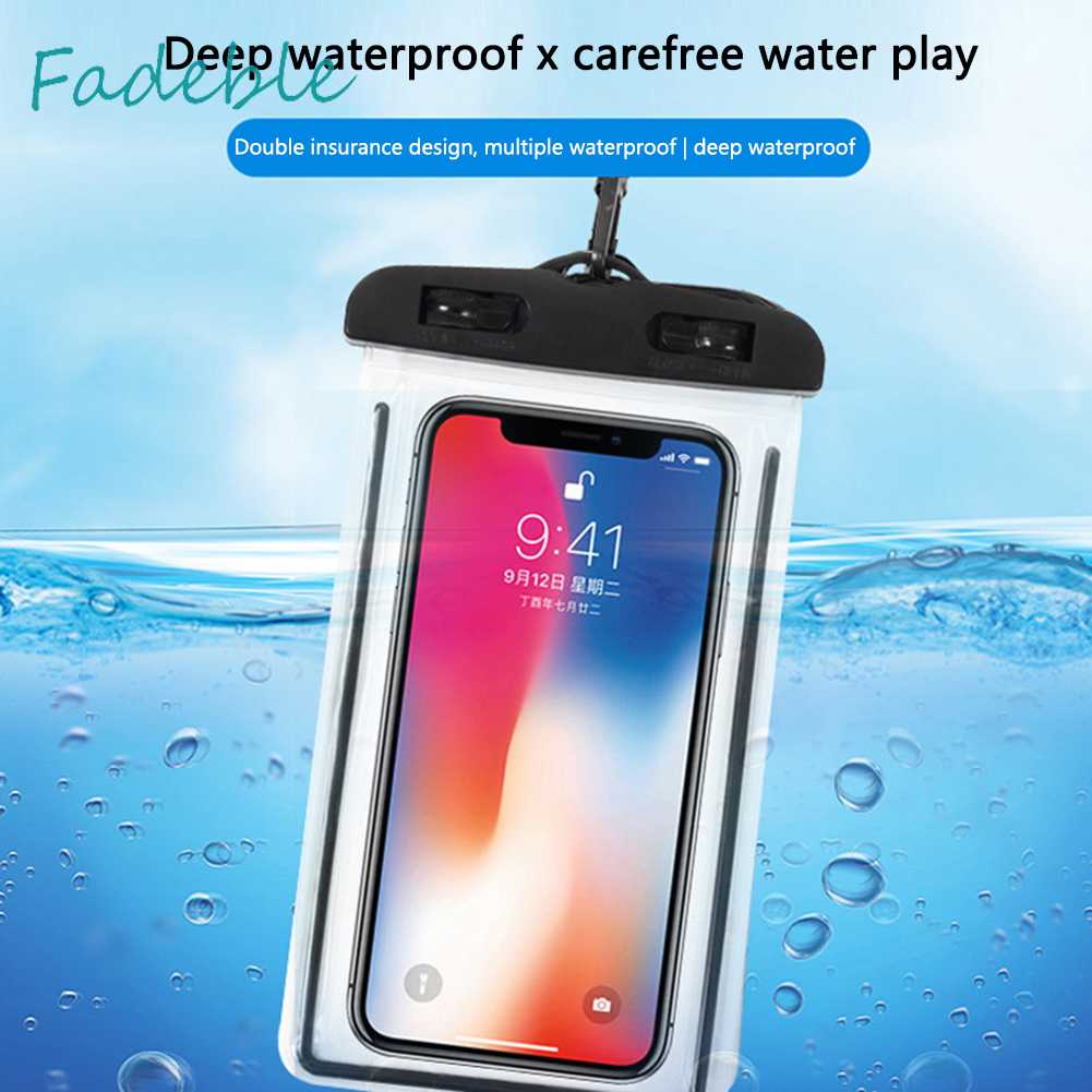 Túi Đựng Điện Thoại Chống Thấm Nước Màn Hình Cảm Ứng Dạ Quang Dùng Khi Đi Bơi