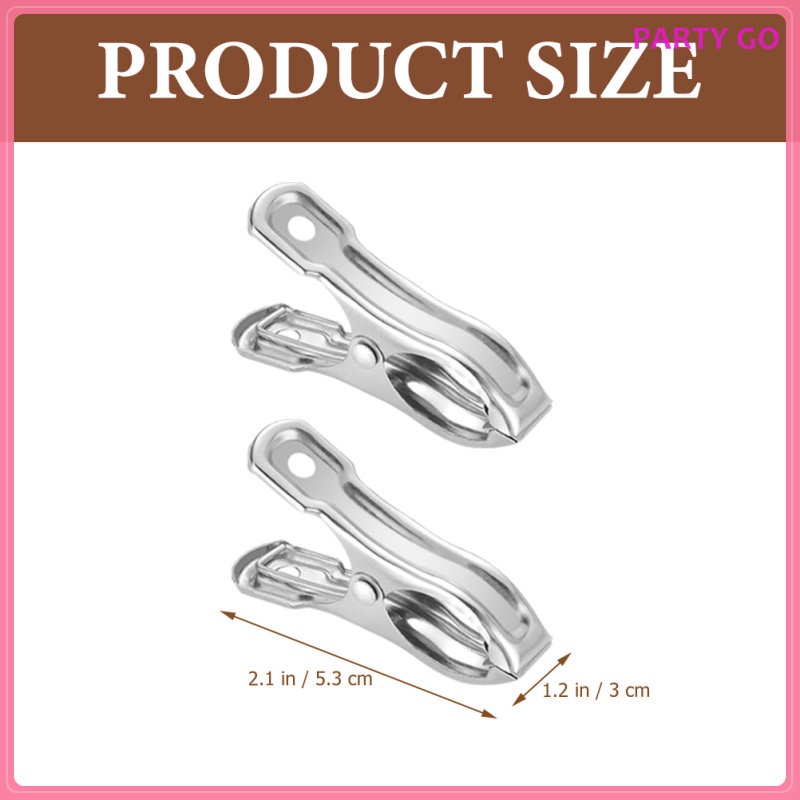 20 Kẹp Phơi Quần Áo Bằng Thép Không Gỉ