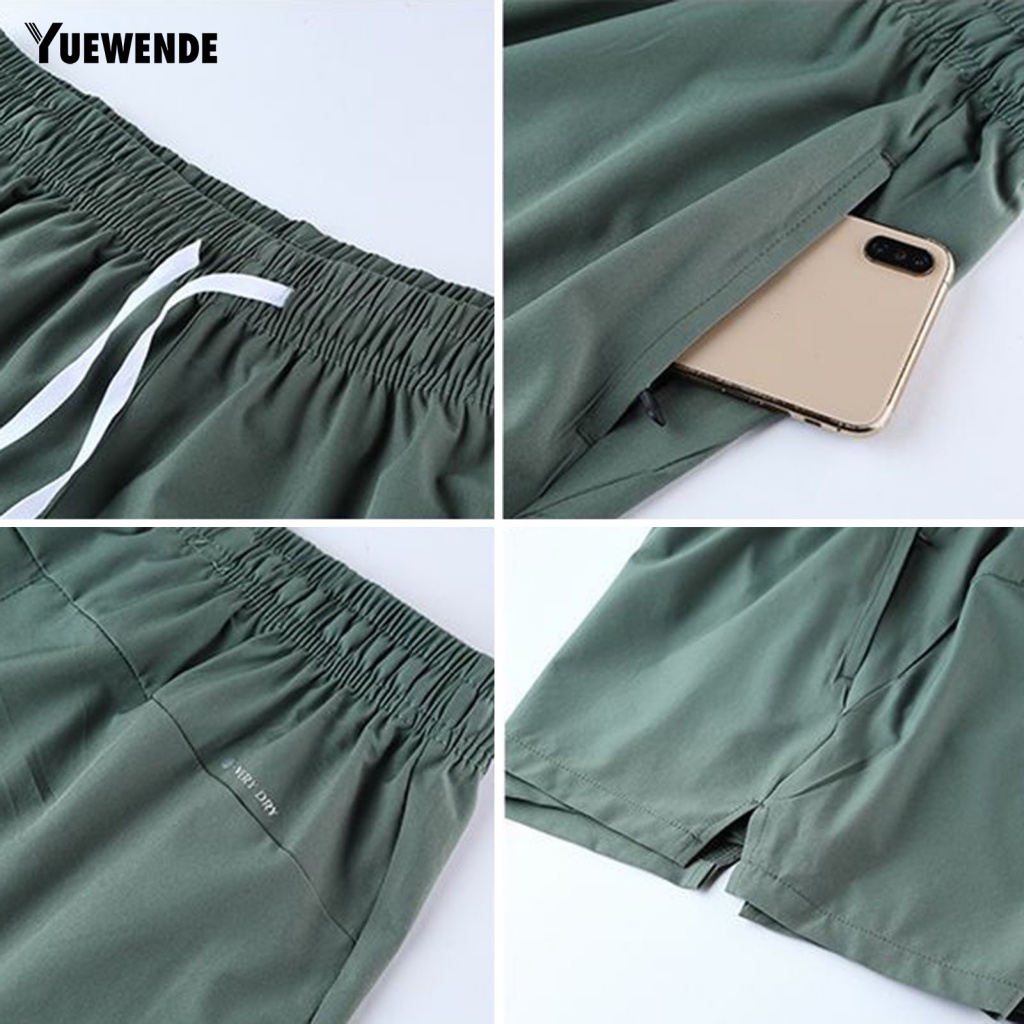 Yue.z Nam Quần Short Xẻ Tà Mùa Hè