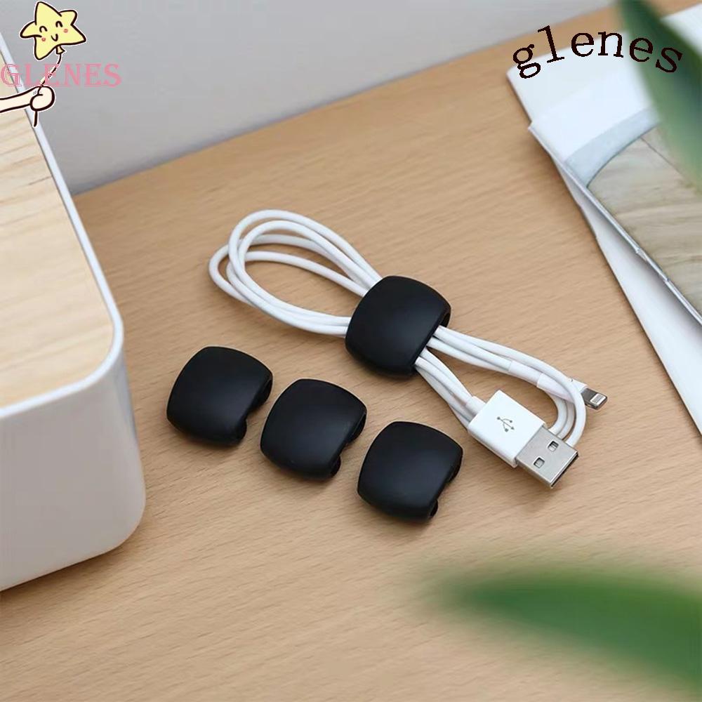 Giá Đỡ Cố Định Dây Cáp Bằng Nhựa Để Bàn Tiện Lợi