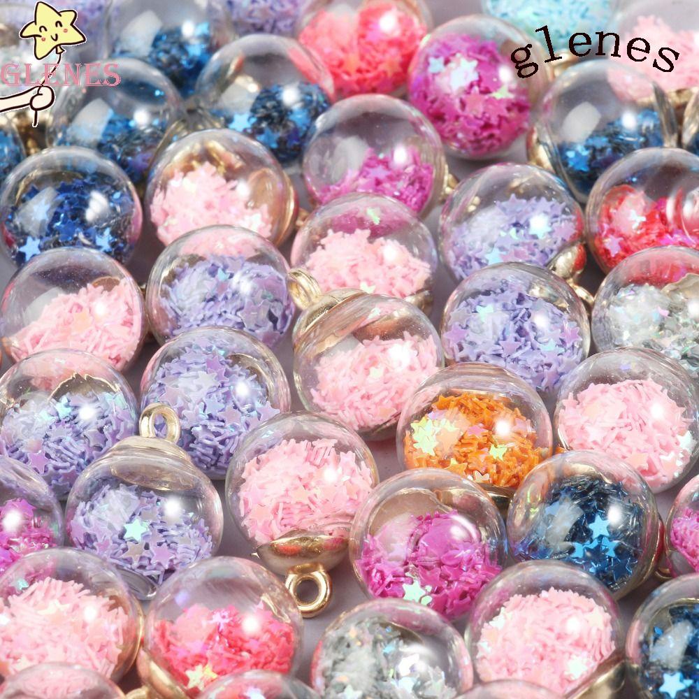 Hạt Thủy Tinh Đầy Màu Sắc 21x16mm Dùng Làm Trang Sức Thủ Công