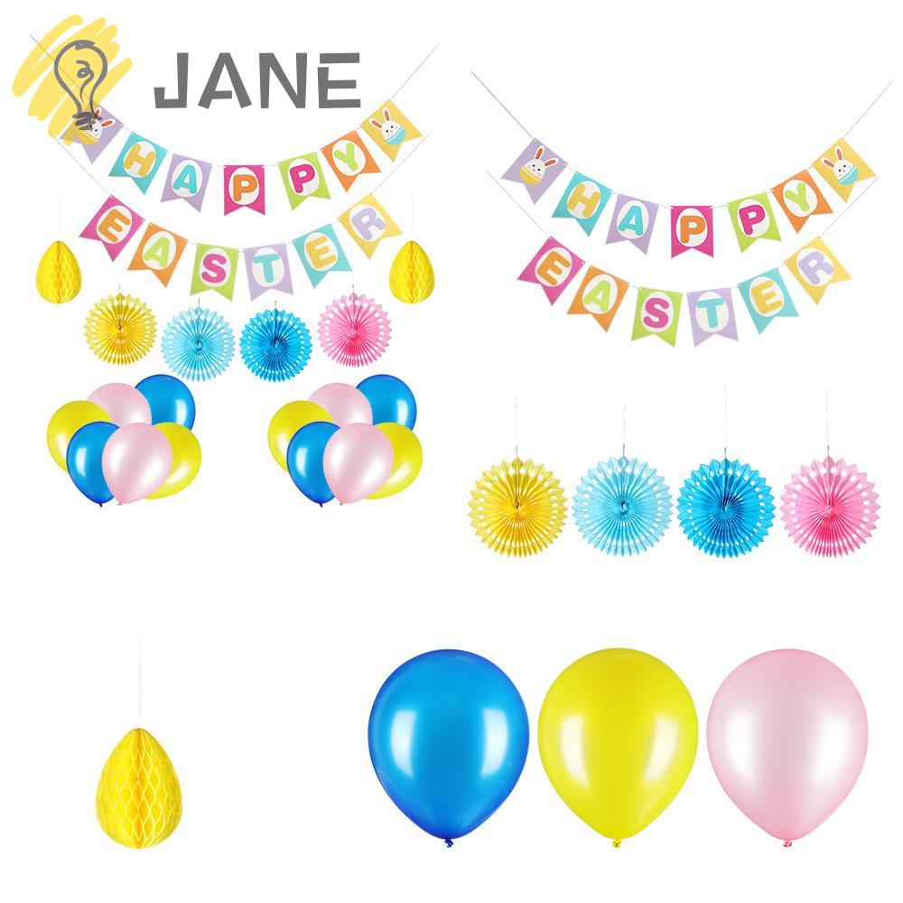 1 Bộ Cờ Treo Sân Khấu Hình Trứng Phục Sinh Độc Đáo