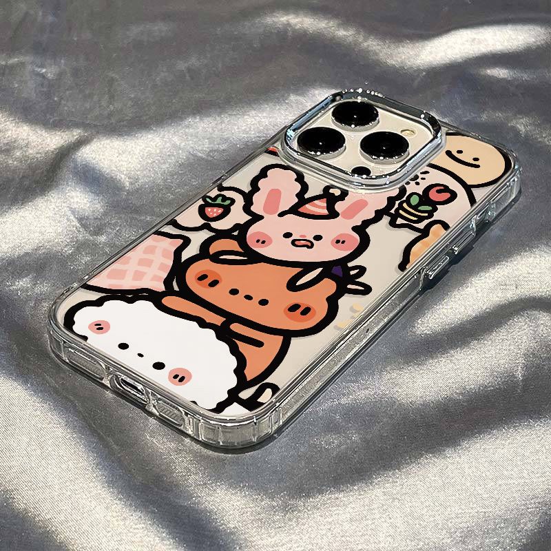 ✅Ốp Điện Thoại Dẻo Họa Tiết Động Vật Dễ Thương Chống Sốc Cho iPhone12714pro 8plus 1311