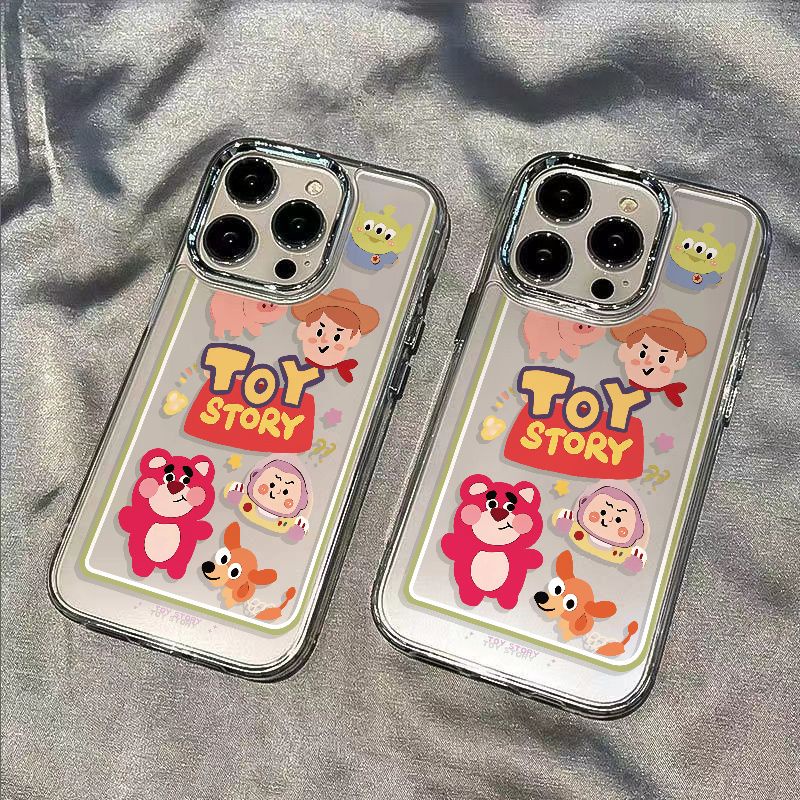 ✅Ốp Điện Thoại Mềm Chống Sốc Hình Gấu Và Dâu Tây Cho iPhone12 plus 0XX5 Max14Pro13In 11xs / 78