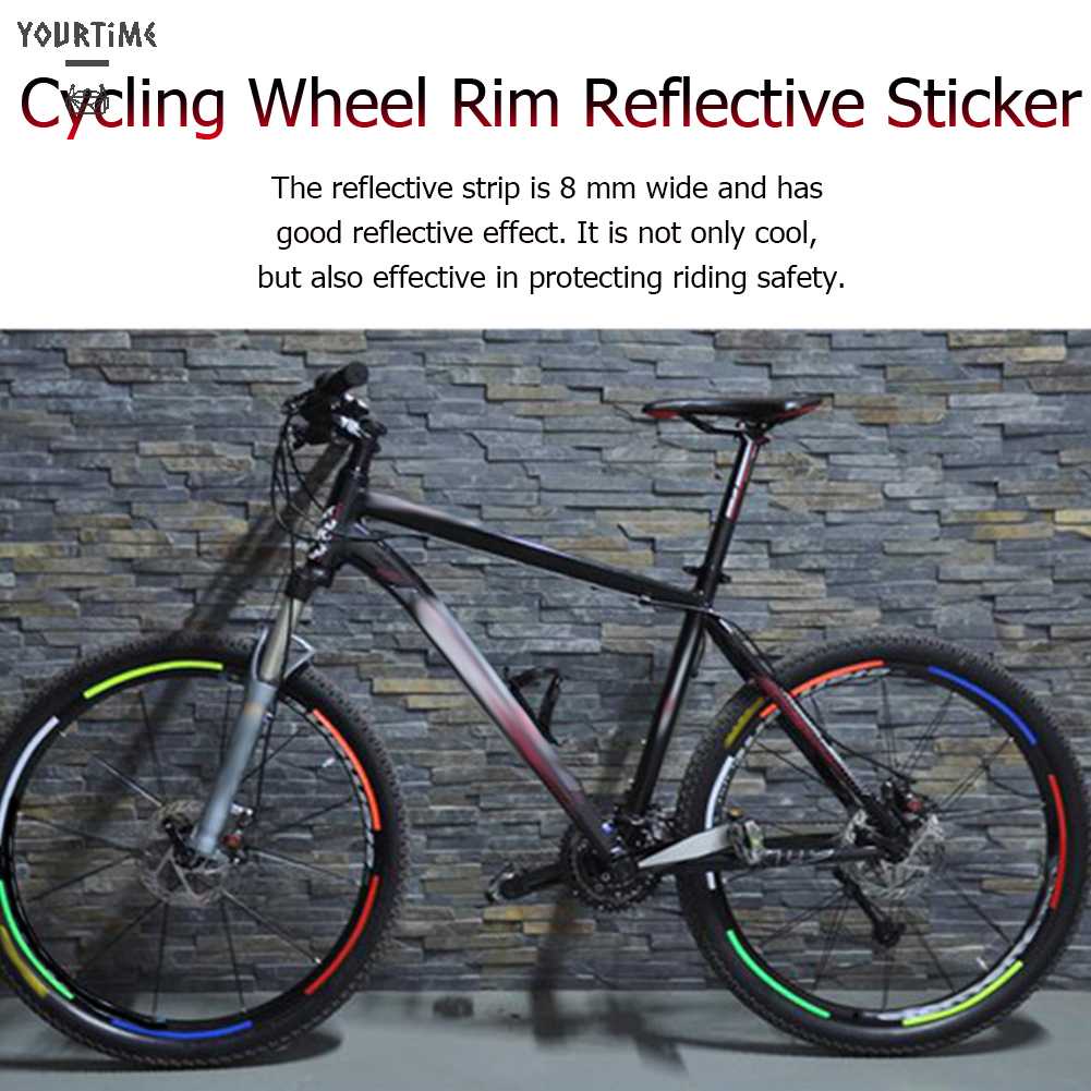 Miếng Dán Phản Quang Cho Vành Bánh Xe Đạp Kích Thước 26 Inch