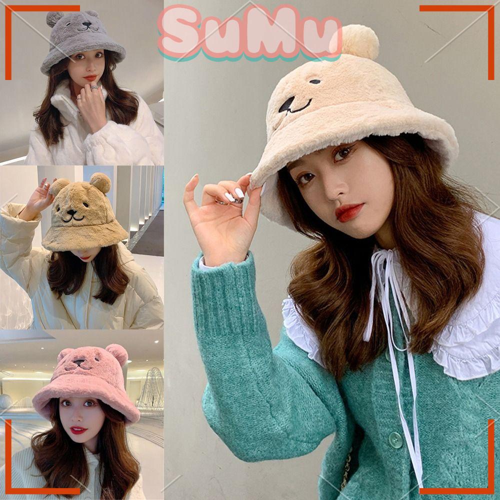 Nón Tai Bèo Phủ Lông Giữ Ấm Thời Trang Thu Đông Sành Điệu Dành Cho Nữ
