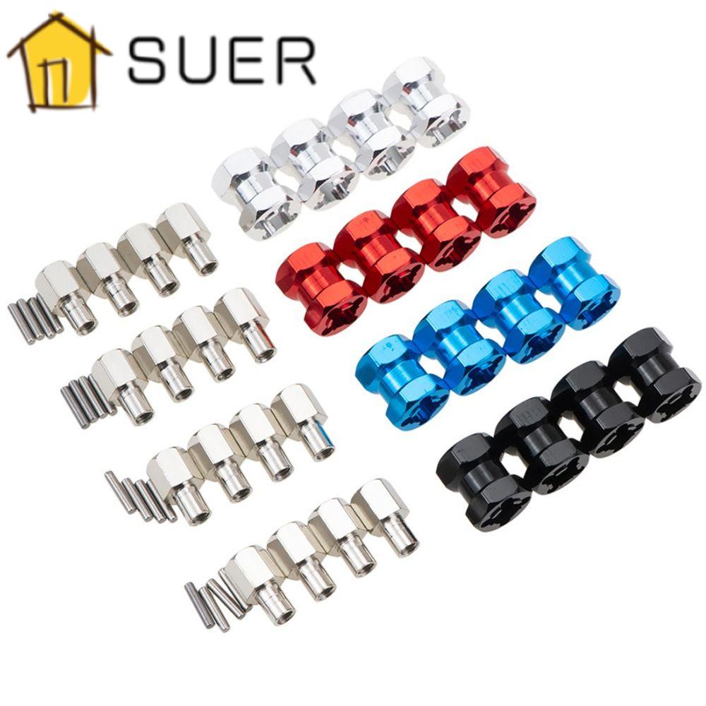 Bộ 4 Ống Khóa Bánh Xe 12mm Bằng Nhôm Cho D90 AX10 CC01 SCX10,F350 Crawler