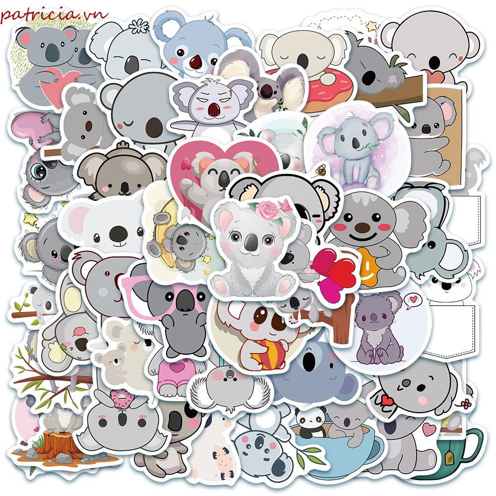 Miếng Dán Chống Nước Hình Gấu Koala Dễ Thương Trang Trí Điện Thoại / Ván Trượt / Sổ Tay DIY