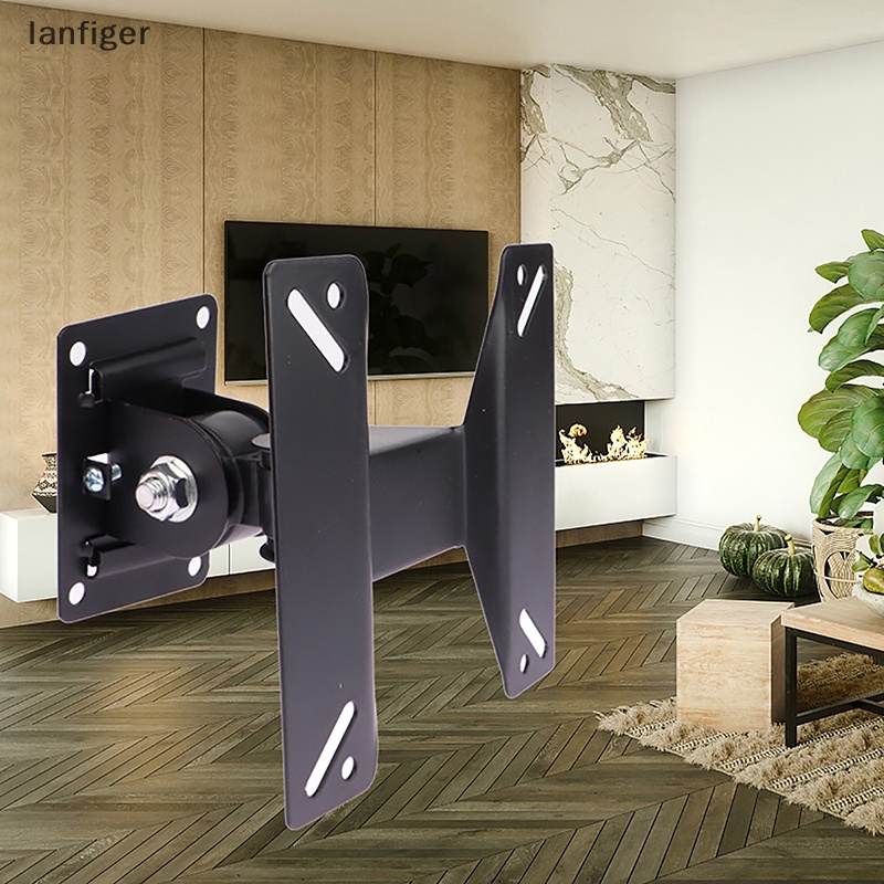 1 Bộ Giá Đỡ TV LED LCD 14-24Inch Gắn Tường Cố Định Góc Nghiêng 180 Độ Kèm Ốc Vít