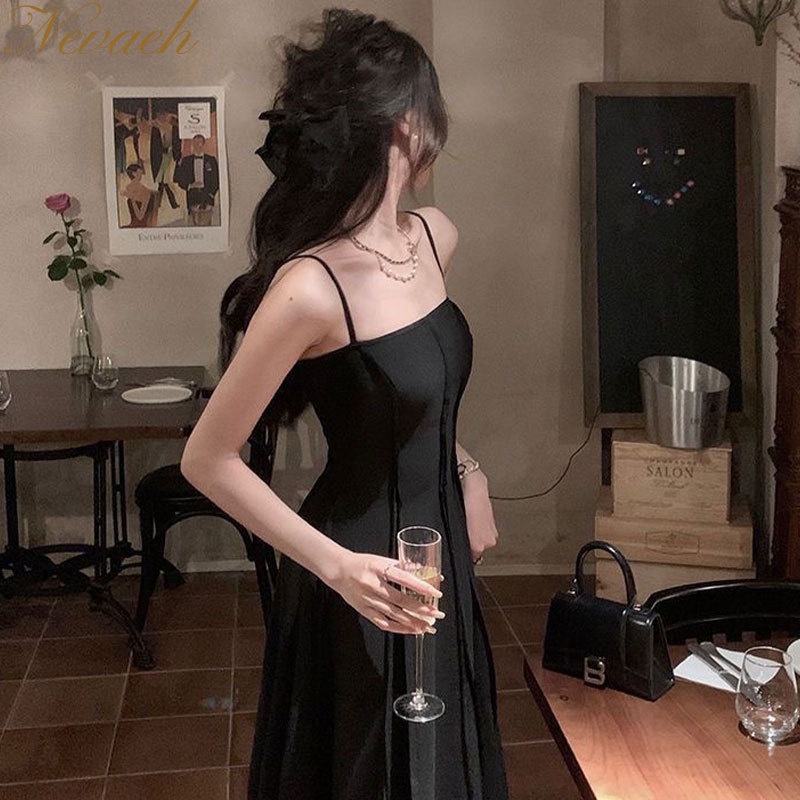 Đầm không tay Thời Trang Hè Phong Cách retro Mới