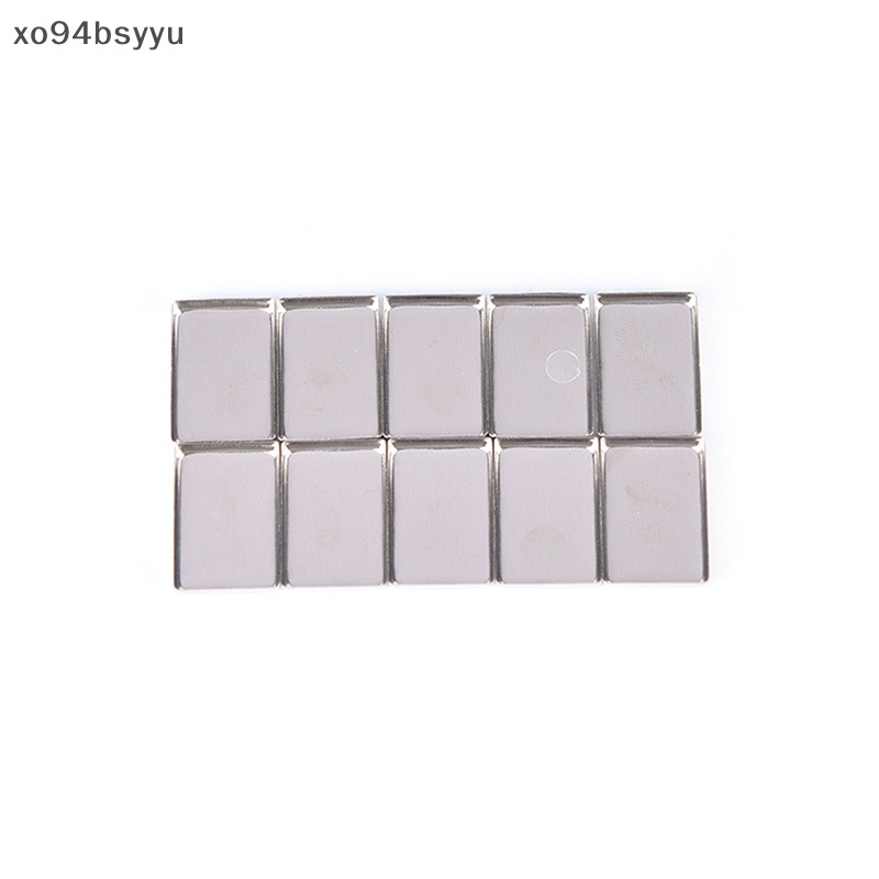 Set 10 / 30 Hộp Thiếc Rỗng Hình Chữ Nhật Đựng Phấn Mắt Xo94Bsyu