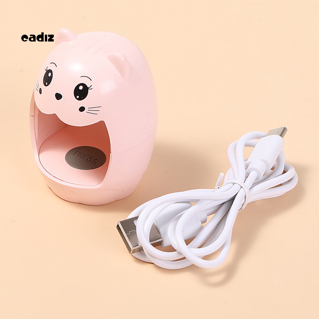 Đèn Hong Khô Móng Tay Bằng Tia UV Họa Tiết Hoạt Hình Dễ Thương Tiện Dụng Cho Gia Đình