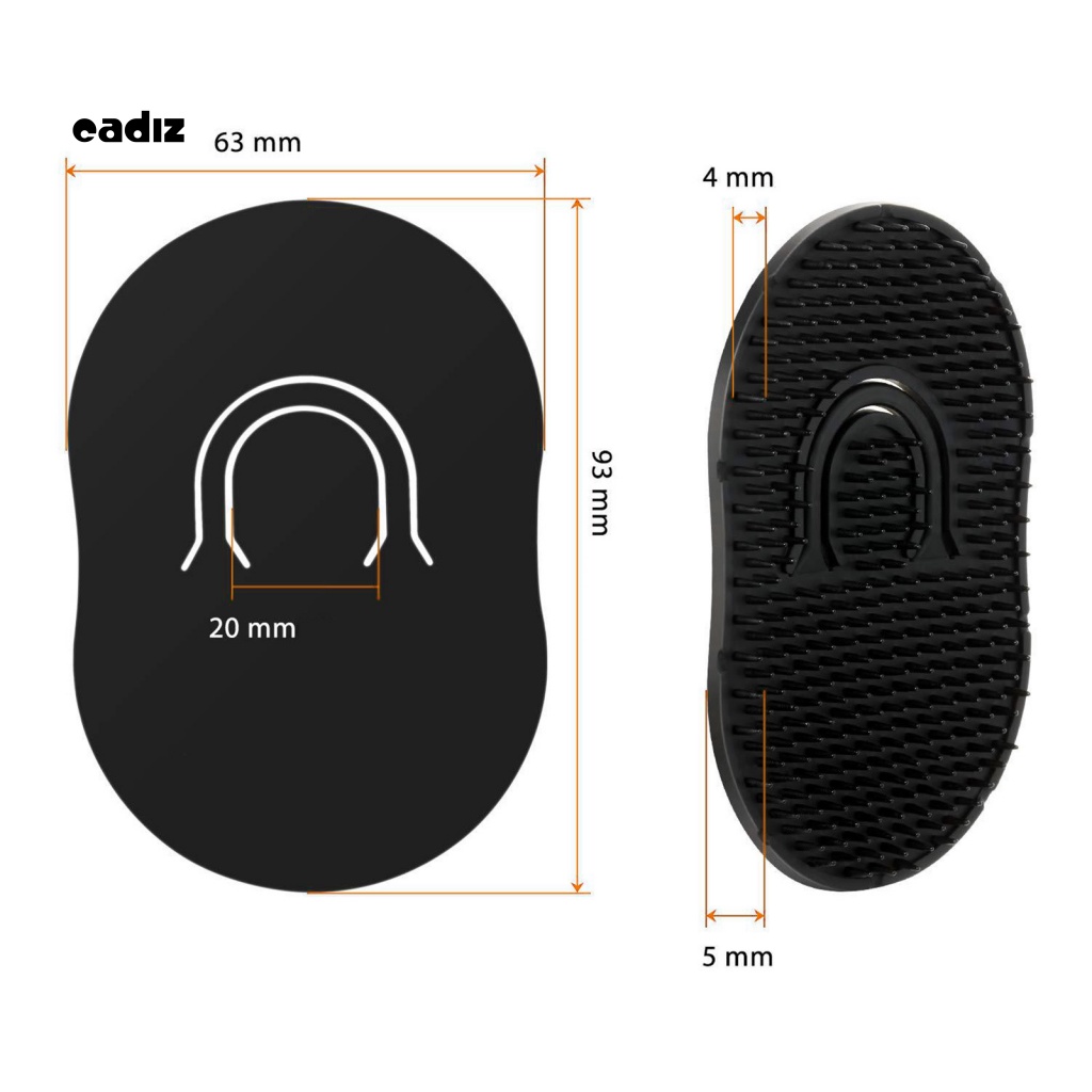 Bộ 6 Bàn Chải Gội Đầu Bằng Nhựa Kèm Một Ngón Tay Tiện Dụng