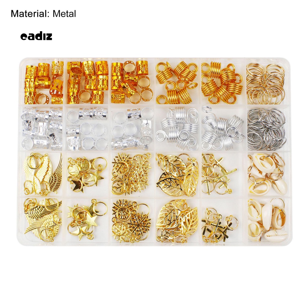 Hộp 220 Hạt Bện Tóc Nhiều Kiểu Độc Đáo Dùng Trang Trí Tiệc