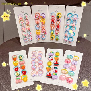 Set 10 Dây Cột Tóc Co Giãn Dễ Thương Cho Bé Gái