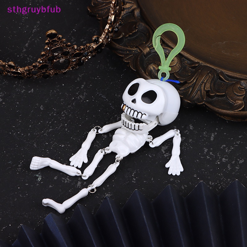 Mô Hình Đầu Lâu Dây Kéo Trang Trí Halloween