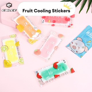 Enlee Miếng Dán Lạnh Họa Tiết Trái Cây Hoạt Hình Chống Nóng Mùa Hè Dễ Thương Và Mát Mẻ
